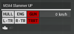 M2A4 Slammer's Status Dashboard after Engagement.