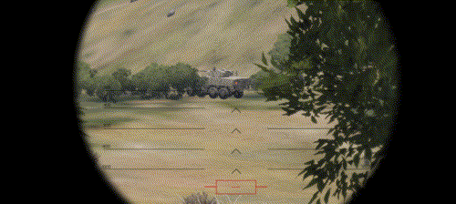 An AMV-7 Marshall being engaged & critically hit at a range of 230 Meters.